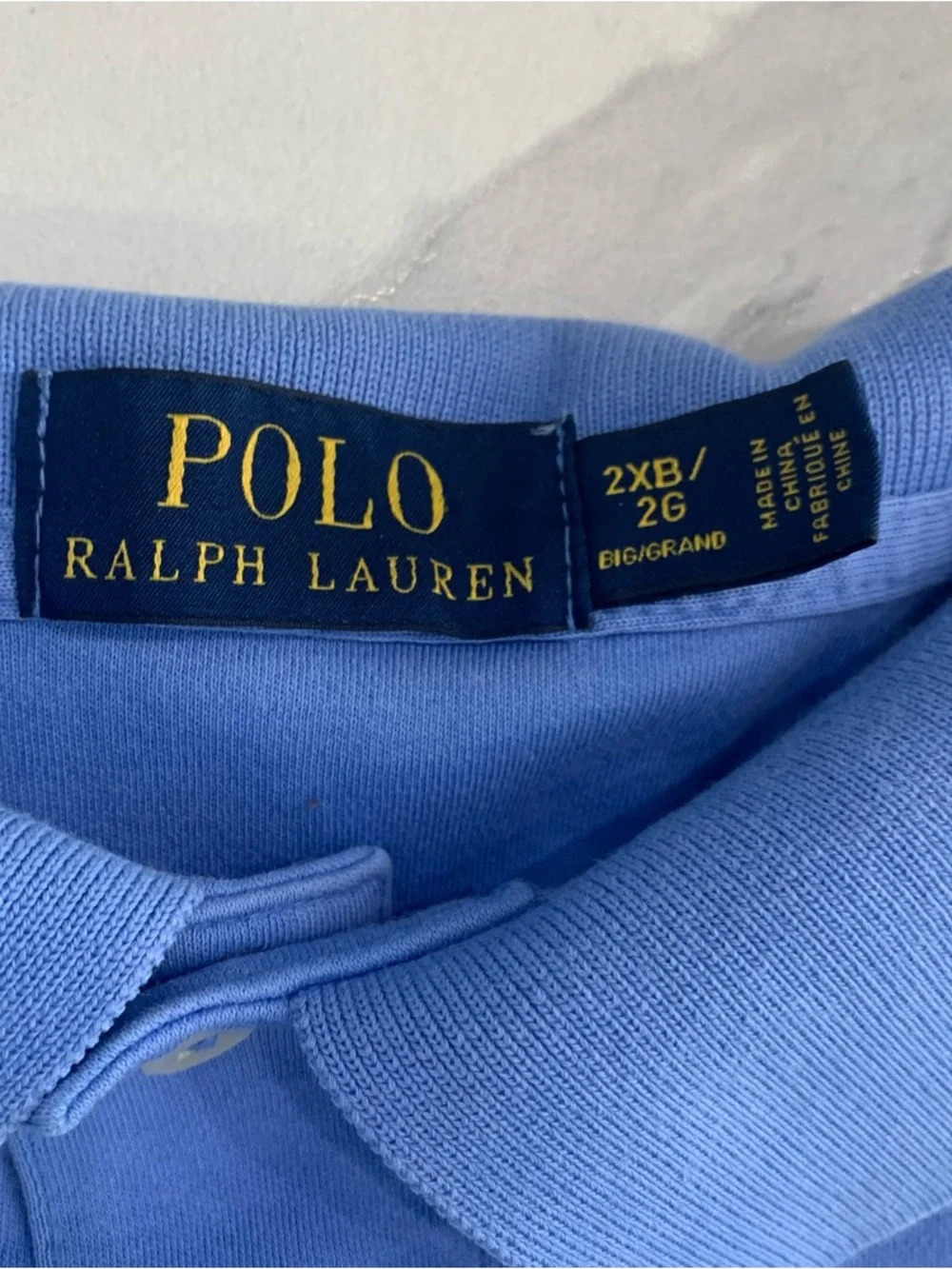 Polo by Ralph Lauren Light Blue Short-Sleeve Polo with Orange Pony